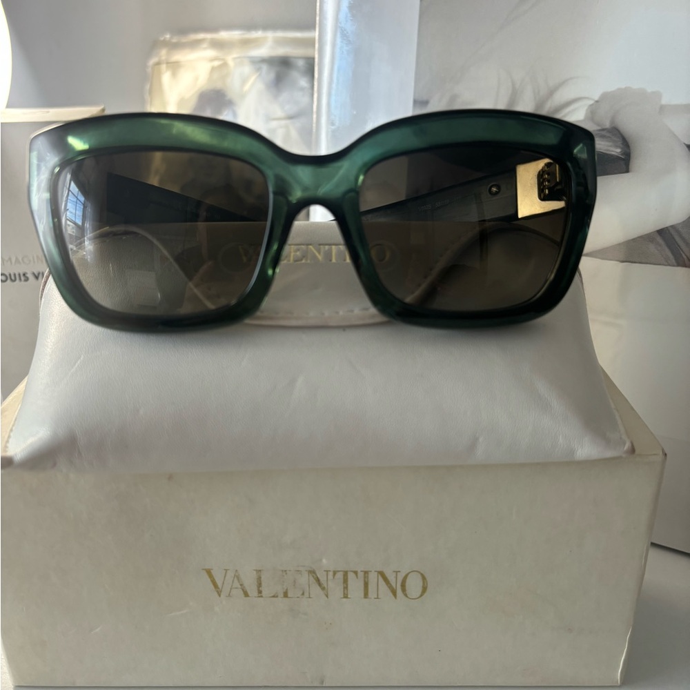 Valentino Dark Green Sunglasses